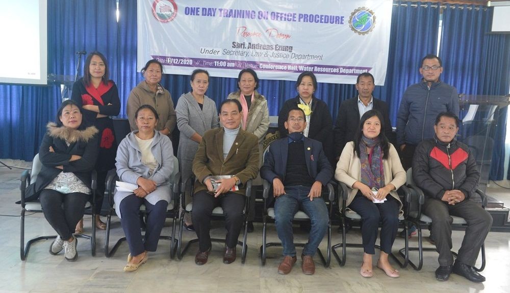 Officials and participants during the training held for UDAs and above of head office at the Conference Hall, Chief Engineer's Office, WRD, Kohima on December 11. (DIPR Photo) 